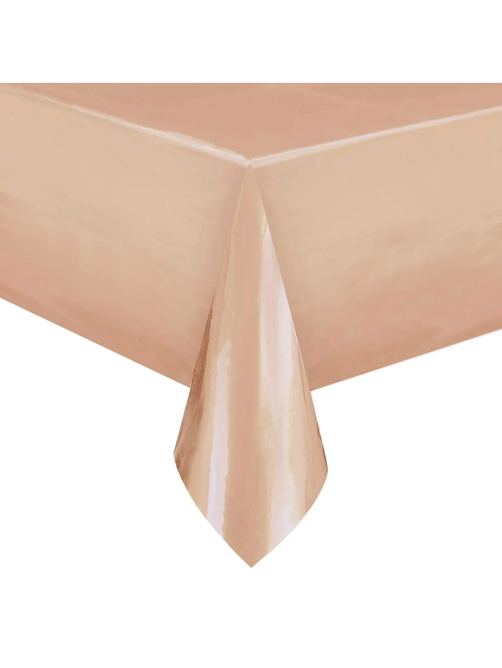 Way to Celebrate! Rose Gold Foil Party Tablecloth, 84in x 54in